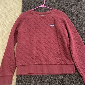 Patagonia Women's Quilted Crew Neck Sweater - Burgundy